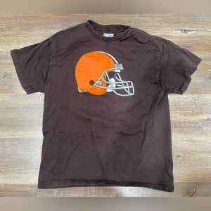 Used Vintage NFL Cleveland Browns #33 Trent Richardson Brown T Shirt Size Large